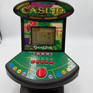 Excalibur Electronics Virtual Casino Poker Black Jack VR02 Tabletop Game- Works